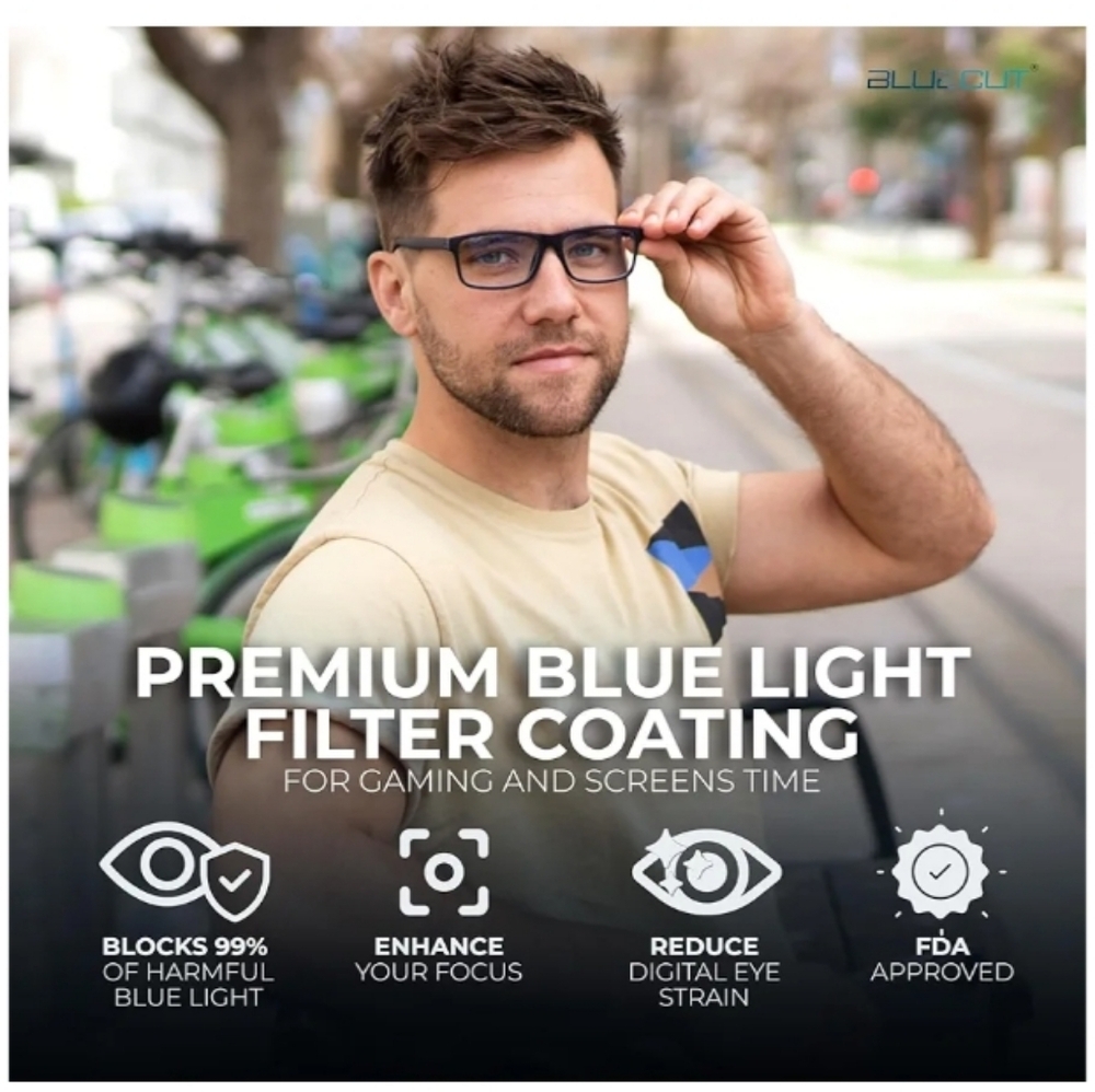 Blue Light Blocking Stylish Glasses New - Picture 2 of 16